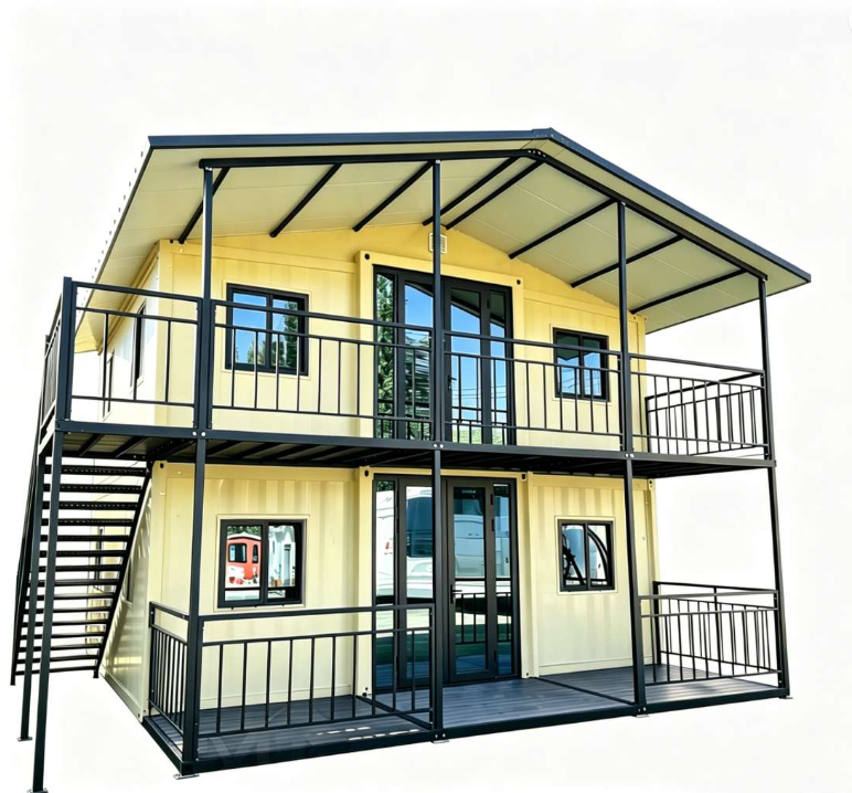 Light two-storey premium modular villa