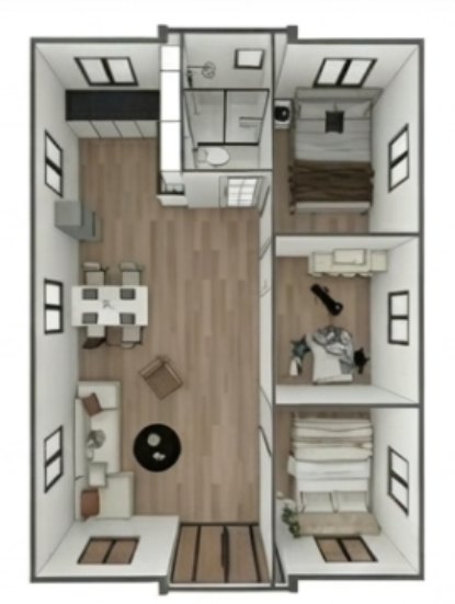 30 FT Comfort floor plan